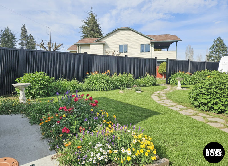 Load image into Gallery viewer, FireSmart® Metal Fence Panel System with Metal Fence Posts - The Deep South - BARRIERBOSS™ USA
