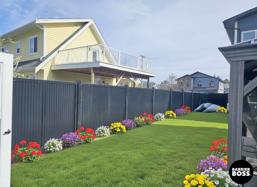 FireSmart® Metal Fence Panel System with Metal Fence Posts - The Deep South - BARRIERBOSS™ USA