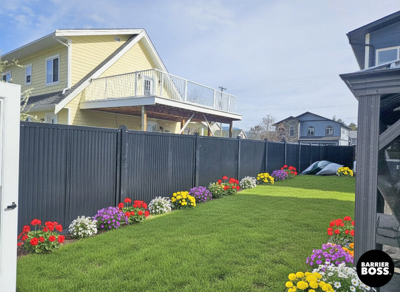 Load image into Gallery viewer, FireSmart® Metal Fence Panel System with Metal Fence Posts - The Deep South - BARRIERBOSS™ USA
