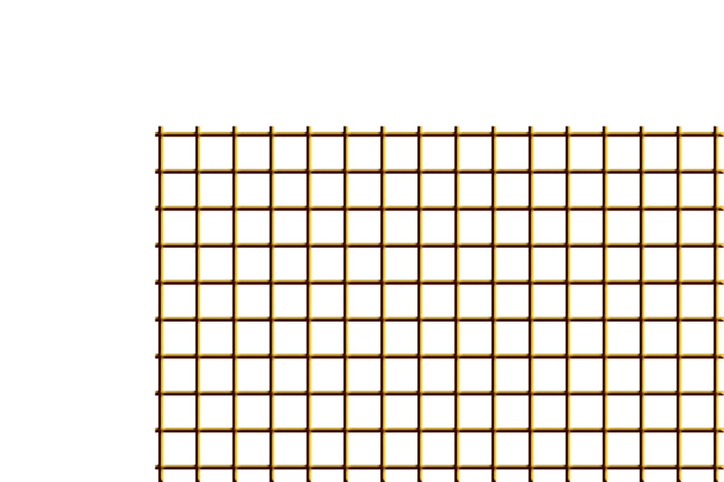 Load image into Gallery viewer, Unframed brown hog wire panel, 2" x 2" mesh — BarrierBoss
