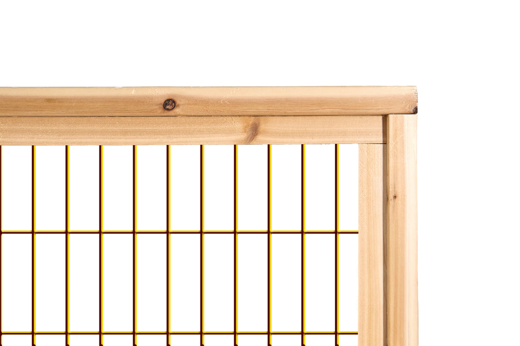 Brown Hog Wire Fence Panels (Premade or Unframed) - The Mojave - BARRIERBOSS™ USA