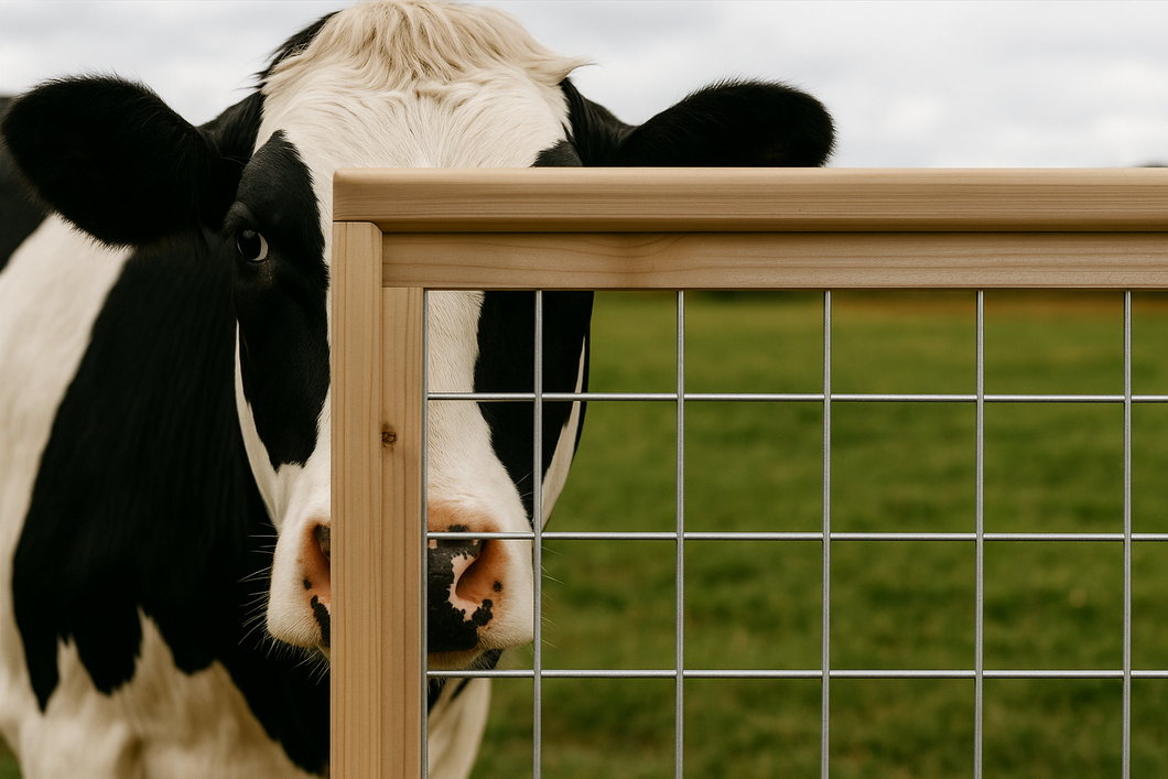 Silver Cattle Panel Fence - Cattle Panels (Premade or Unframed) - The Holstein - BARRIERBOSS™ USA