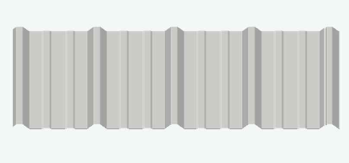 Siding Panel Rib Classic Rib Metal Siding Panels — 26-Gauge Steel