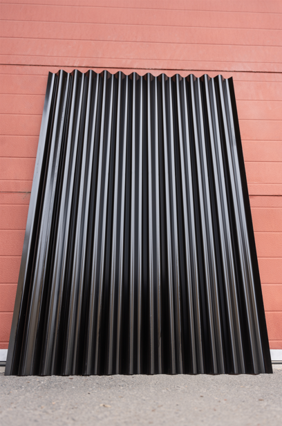 Load image into Gallery viewer, Corrugated Metal Fence Sheets - NoFade, NoRust, DualSided (Unframed) - The Canadian - BarrierBoss™
