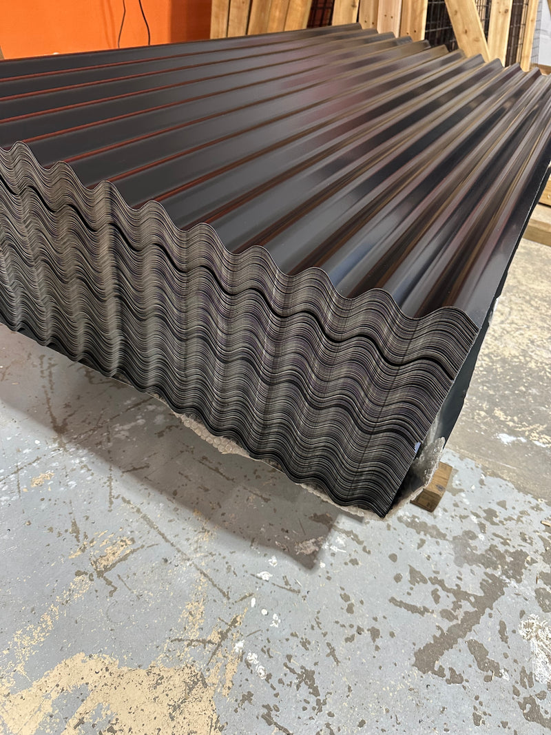 Load image into Gallery viewer, Corrugated Metal Fence Sheets - NoFade, NoRust, DualSided (Unframed) - The Canadian - BarrierBoss™
