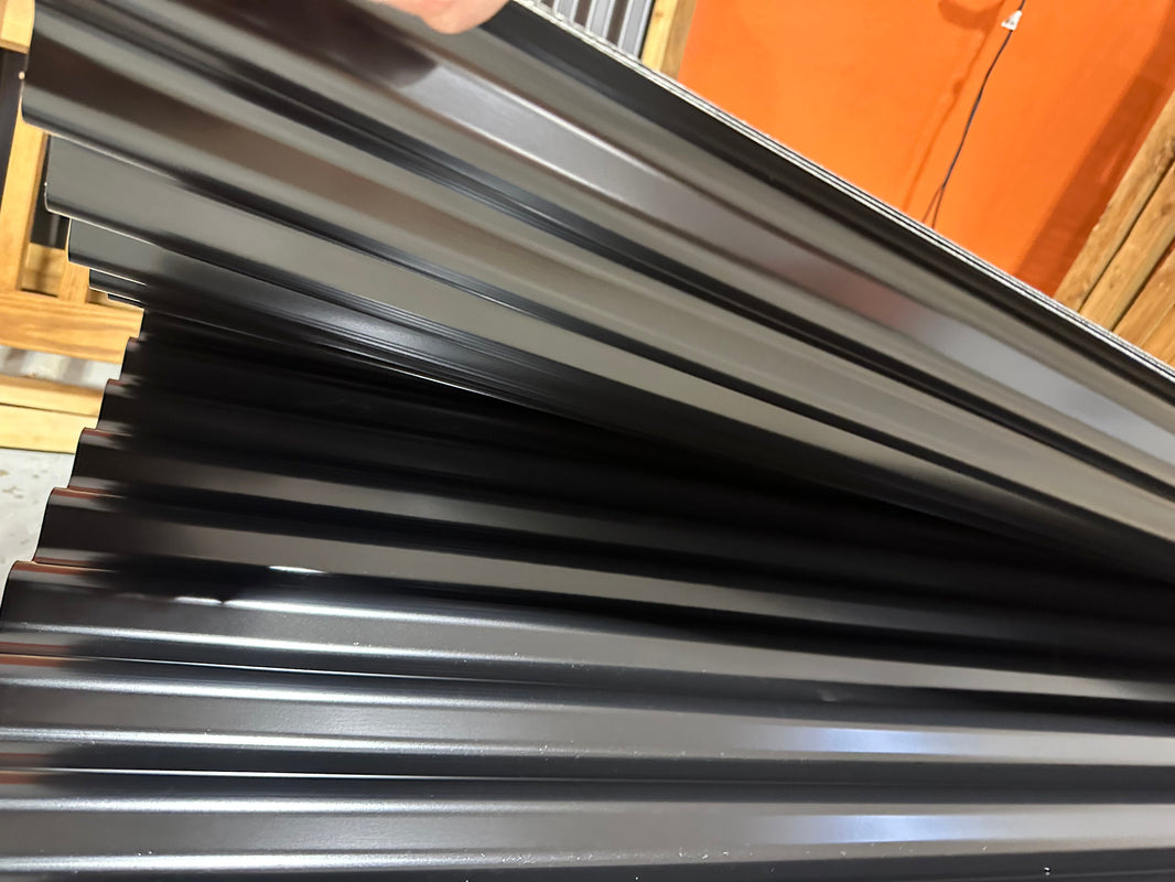 Corrugated Metal Fence Sheets - NoFade, NoRust, DualSided (Unframed) - The Canadian - BarrierBoss™