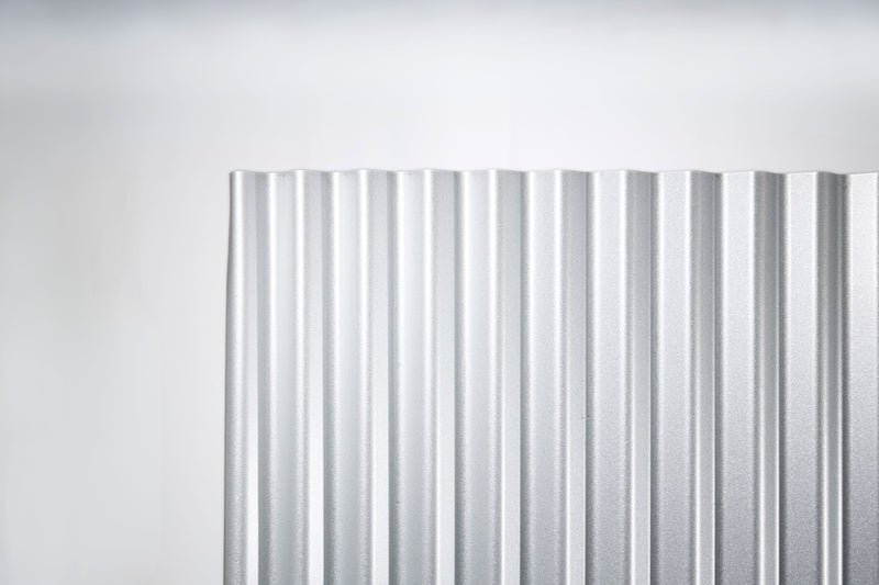 Load image into Gallery viewer, Corrugated Metal Fence Sheets - NoFade, NoRust, DualSided (Unframed) - The Canadian - BarrierBoss™
