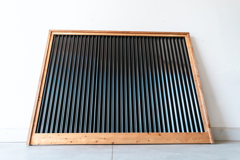 Load image into Gallery viewer, Corrugated Metal Privacy Fence Panel (Premade) - The Coastal - BarrierBoss™
