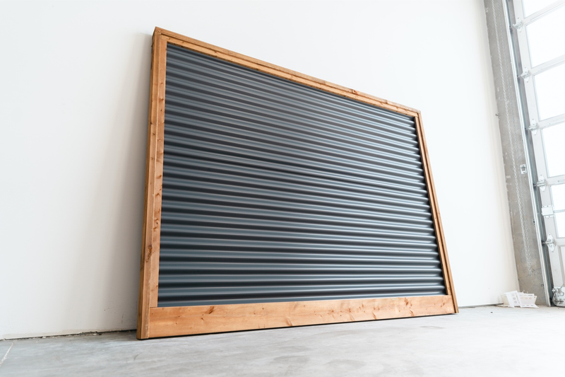 Load image into Gallery viewer, Corrugated Metal Privacy Fence Panel (Premade) - The Coastal - BarrierBoss™
