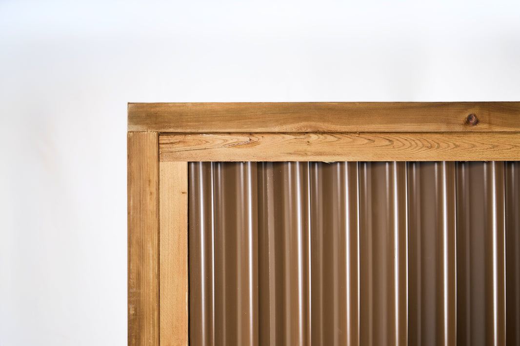 Corrugated Metal Privacy Fence Panel (Premade) - The Coastal - BarrierBoss™