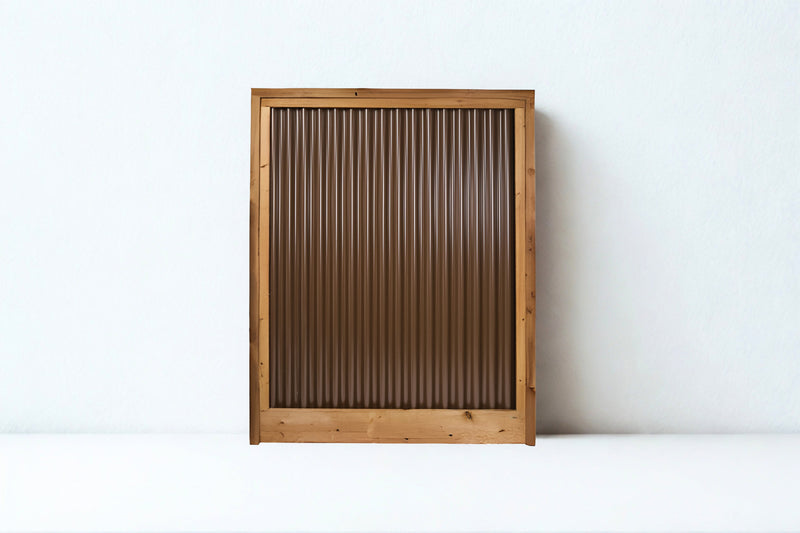 Load image into Gallery viewer, Corrugated Metal Privacy Fence Panel (Premade) - The Coastal - BarrierBoss™
