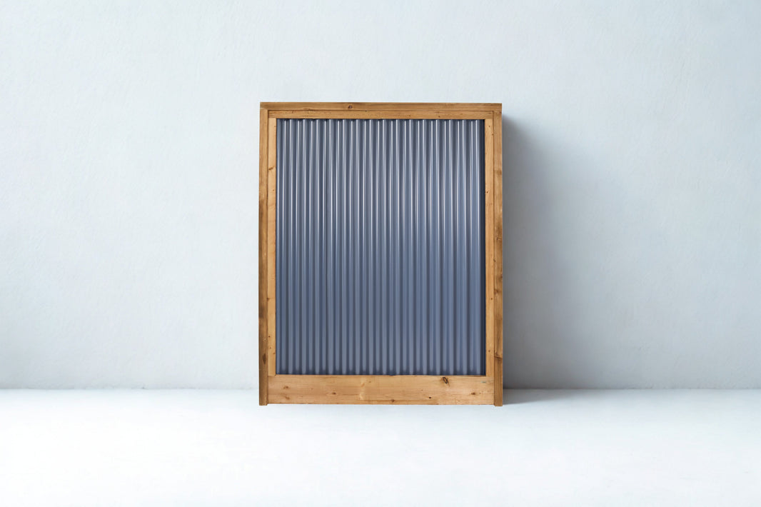 Corrugated Metal Privacy Fence Panel (Premade) - The Coastal - BarrierBoss™