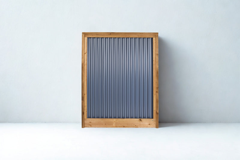 Load image into Gallery viewer, Corrugated Metal Privacy Fence Panel (Premade) - The Coastal - BarrierBoss™
