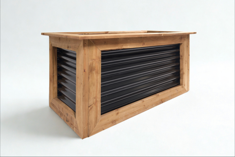 Load image into Gallery viewer, Corrugated Metal Planter Boxes - BARRIERBOSS™ USA
