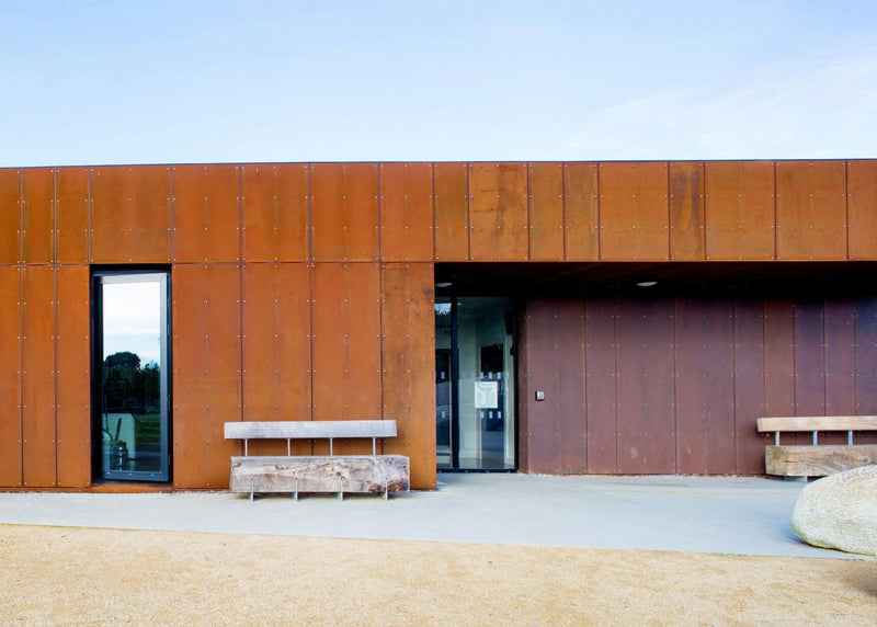 Load image into Gallery viewer, Corten Steel Fence Panels (Premade or Loose) - The Badlands - BarrierBoss™
