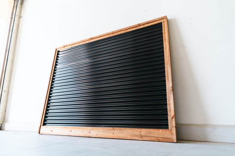 Load image into Gallery viewer, DIY Metal Fence Kit - &quot;The Coastal&quot; - Corrugated Metal Panels and Treated Wood - BarrierBoss™
