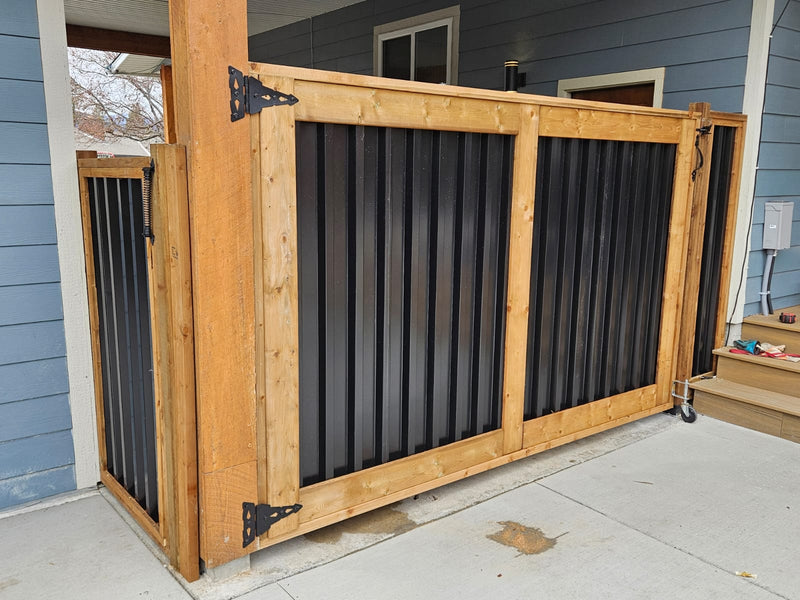 Load image into Gallery viewer, Deep Groove Metal Fence Panels (Premade) - The Okanagan - BarrierBoss™
