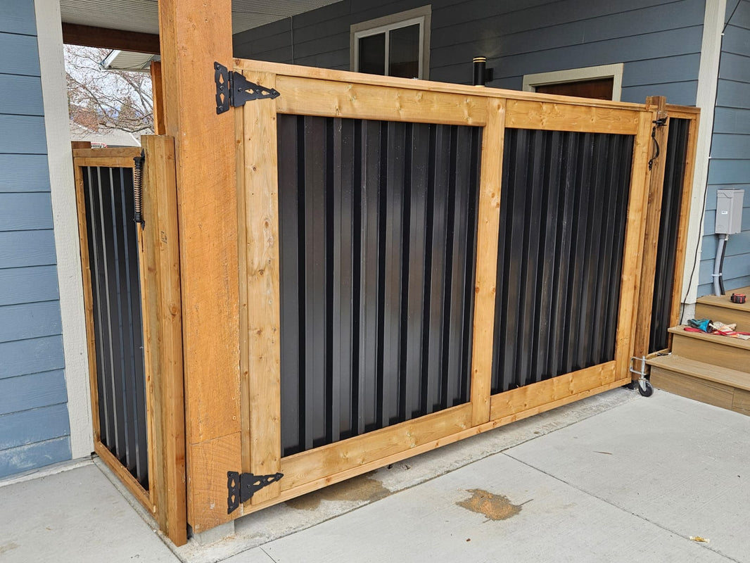 Deep Groove Metal Fence Panels (Premade) - The Okanagan - BarrierBoss™