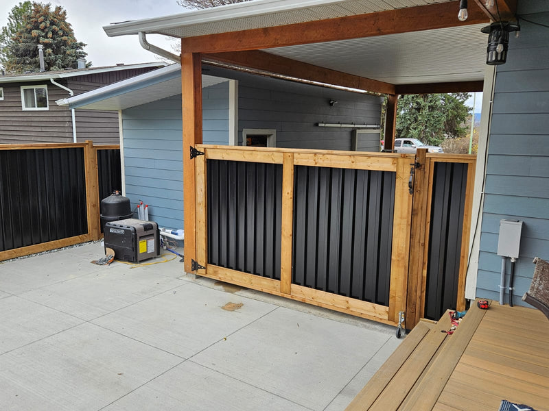 Load image into Gallery viewer, Deep Groove Metal Fence Panels (Premade) - The Okanagan - BarrierBoss™
