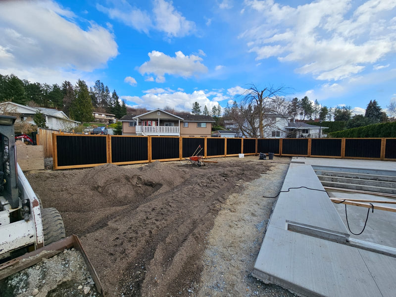 Load image into Gallery viewer, Deep Groove Metal Fence Panels (Premade) - The Okanagan - BarrierBoss™
