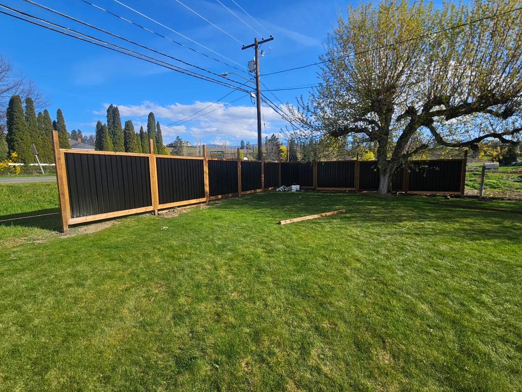 Deep Groove Metal Fence Panels (Premade) - The Okanagan - BarrierBoss™