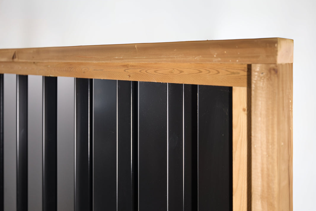 Deep Groove Metal Fence Panels (Premade) - The Okanagan - BarrierBoss™