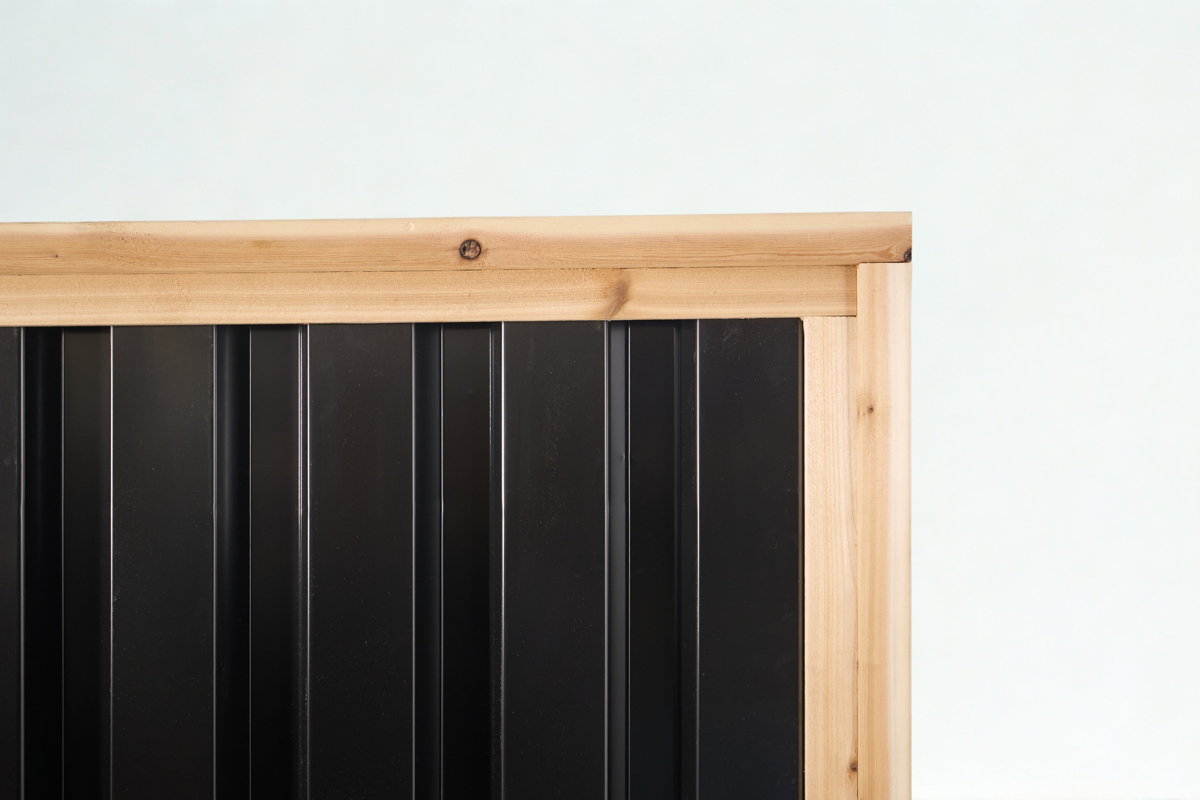 BarrierBoss deep-groove ribbed metal fence panels