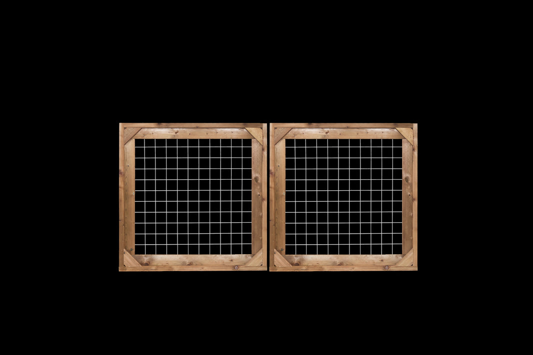 Hog Wire Gates - Rigid Wild Hog Wire Gate - Welded Gauge 6 Hog Panels w/Hinges & Hardware - BARRIERBOSS™ USA