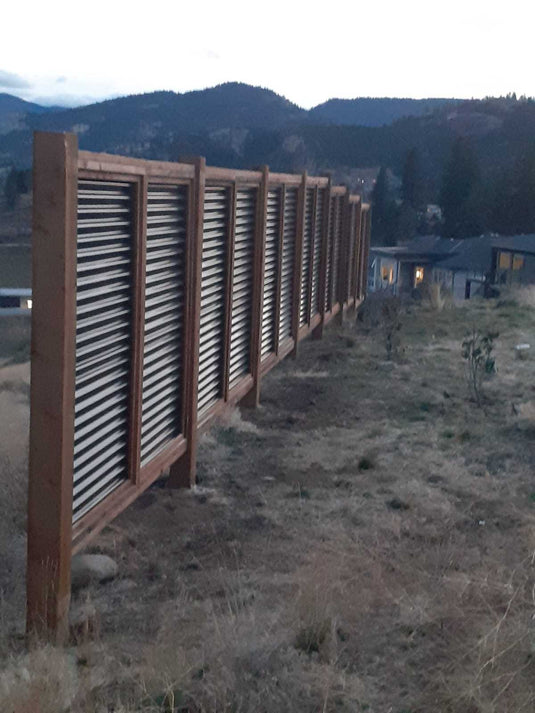 Fort Knox corrugated metal panel fence