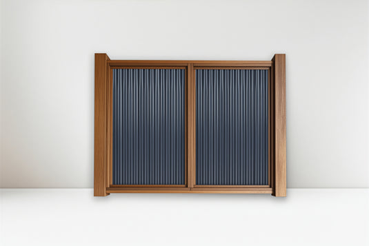 The Wood and Metal Fence Panel - High Wind, No Twisting, No Cupping, No Warping - The Fort Knox - BARRIERBOSS™ USA