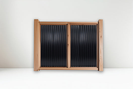 The Wood and Metal Fence Panel - High Wind, No Twisting, No Cupping, No Warping - The Fort Knox - BARRIERBOSS™ USA