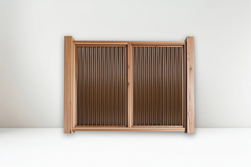 Load image into Gallery viewer, The Wood and Metal Fence Panel - High Wind, No Twisting, No Cupping, No Warping - The Fort Knox - BARRIERBOSS™ USA
