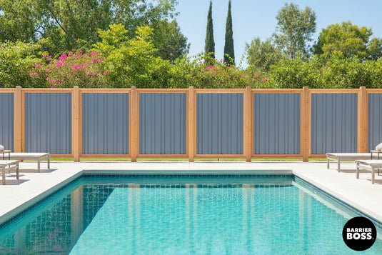Deep Groove Metal Fence Panels - Privacy Fence (Premade) - The Midwest - BARRIERBOSS™ USA