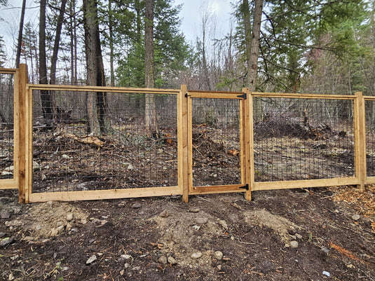 Black Hog Wire Fence Panels - Hog Panels (Premade or Unframed) - The Tough Panel