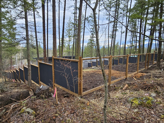 Black Hog Wire Fence Panels - Hog Panels (Premade or Unframed) - The Tough Panel