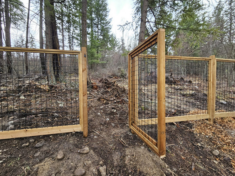 Load image into Gallery viewer, Black Hog Wire Fence Panels - Hog Panels (Premade or Unframed) - The Tough Panel
