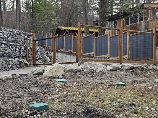 Black Hog Wire Fence Panels - Hog Panels (Premade or Unframed) - The Tough Panel