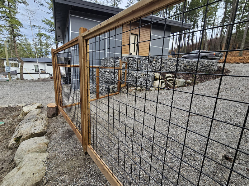 Load image into Gallery viewer, Black Hog Wire Fence Panels - Hog Panels (Premade or Unframed) - The Tough Panel
