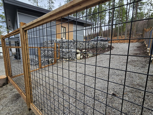 Black Hog Wire Fence Panels - Hog Panels (Premade or Unframed) - The Tough Panel
