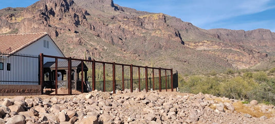 The Wood and Metal Fence Panel - High Wind, No Twisting, No Cupping, No Warping - The Fort Knox