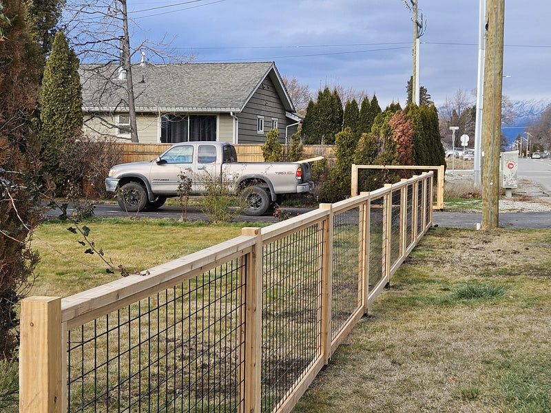 Load image into Gallery viewer, Black Hog Wire Fence Panels - Hog Panels (Premade or Unframed) - The Tough Panel

