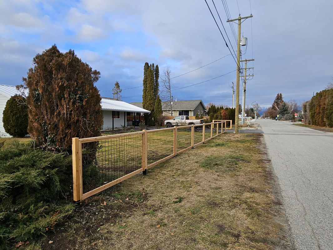 Black Hog Wire Fence Panels - Hog Panels (Premade or Unframed) - The Tough Panel