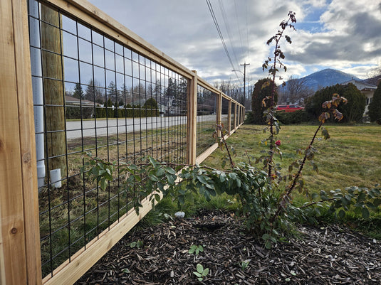 Black Hog Wire Fence Panels - Hog Panels (Premade or Unframed) - The Tough Panel