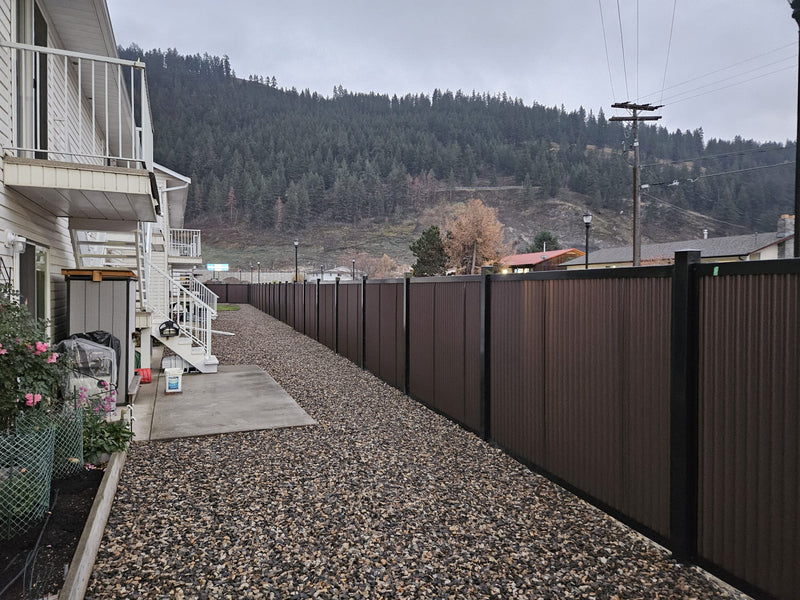 Load image into Gallery viewer, FireSmart® Metal Fence Panel System with Metal Fence Posts - The Deep South - BARRIERBOSS™ USA
