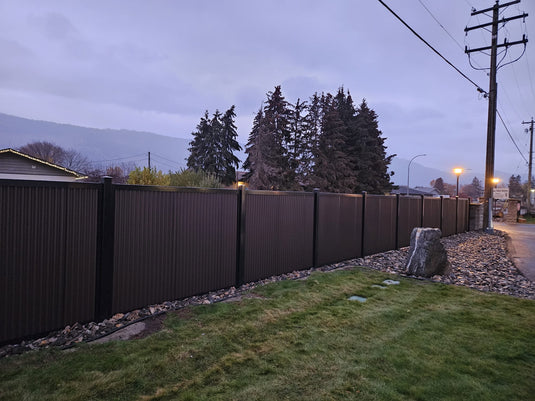 FireSmart® Metal Fence Panel System with Metal Fence Posts - The Deep South