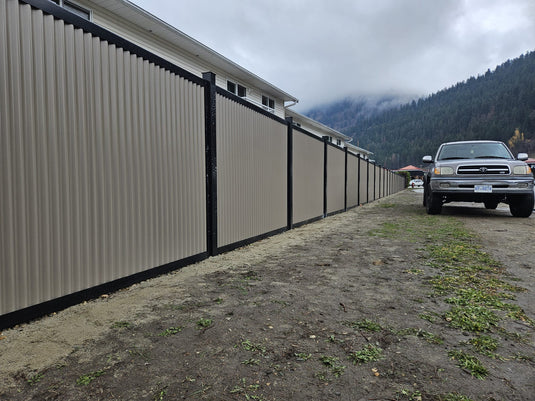 FireSmart® Metal Fence Panel System with Metal Fence Posts - The Deep South