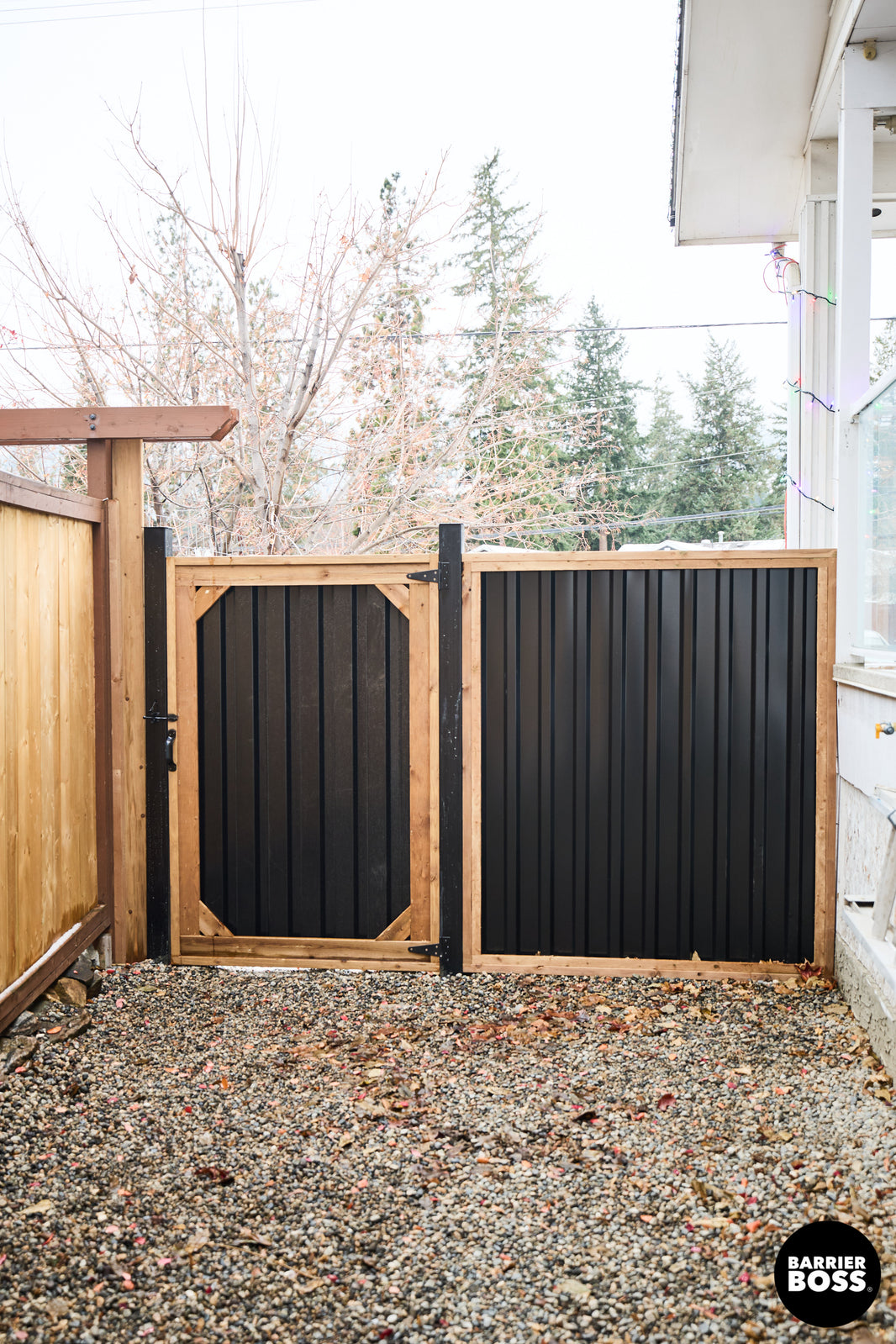 Gates for Ribbed/Deep Groove Metal Fence - BARRIERBOSS™ USA