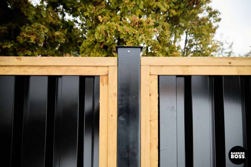 Universal Metal Fence Posts for Wood and Steel Fences - BARRIERBOSS™ USA