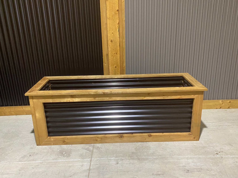 Load image into Gallery viewer, Corrugated Metal Planter Boxes - BarrierBoss™
