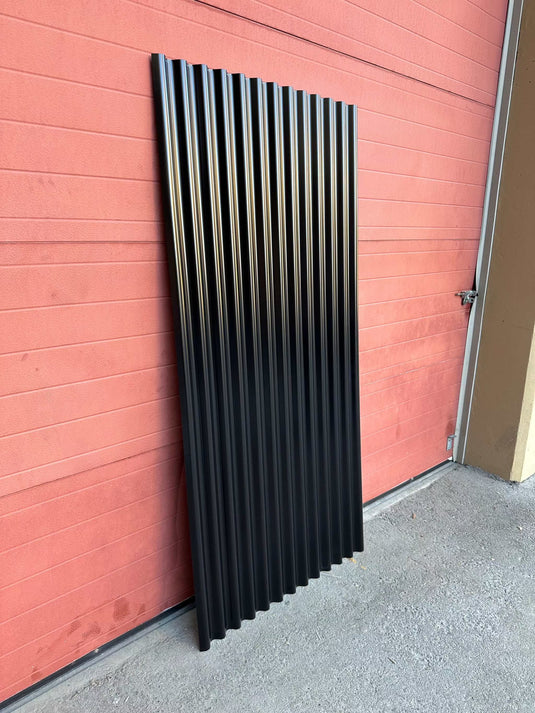 "The Black Rock" - Corrugated Metal Siding Panels with DualCoat™ - Loose Metal